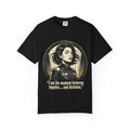 Power Runs Black Retro Space Captain Portrait T-Shirt — 'Fearless Commander' Graphic Tee by Power Runs Black