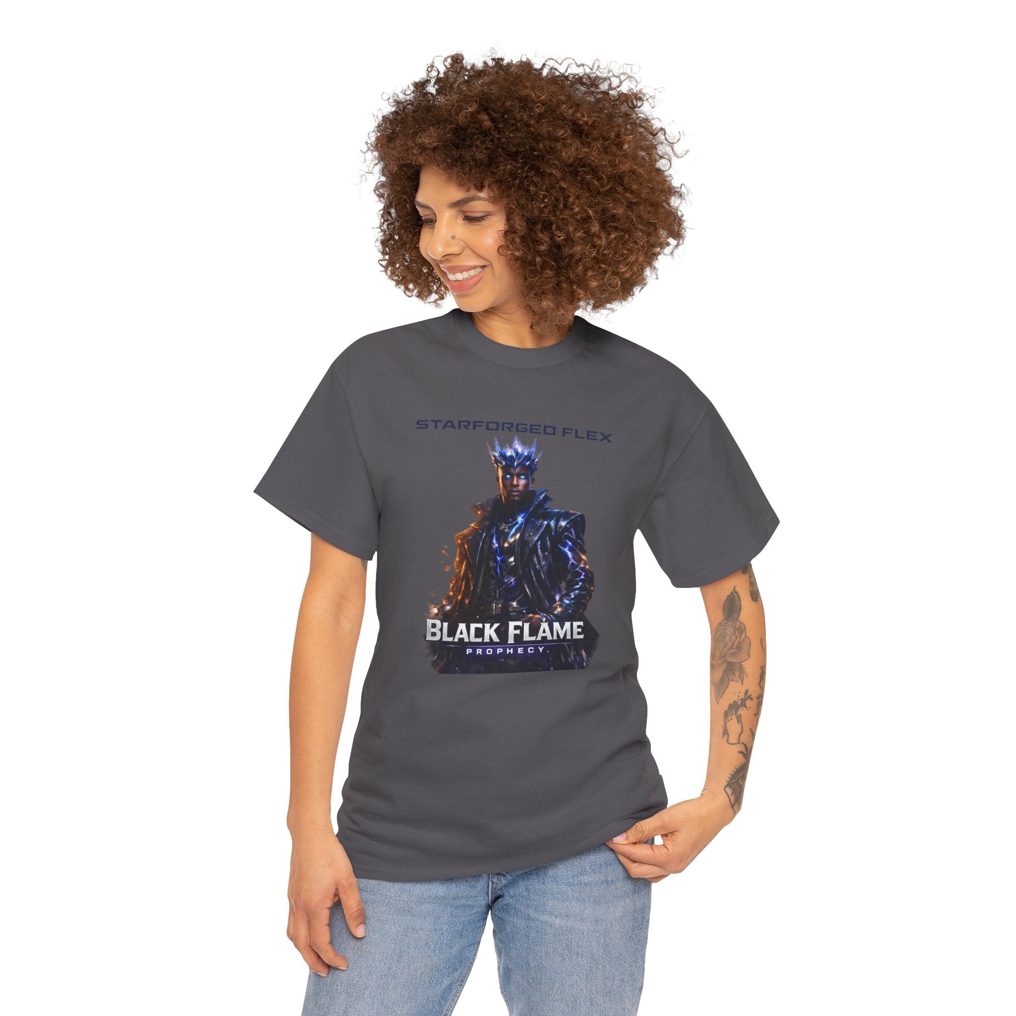 Power Runs Black PRB Starforged Flex : Black Flame Prophecy by Printify