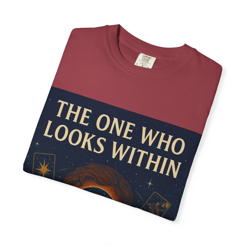 PRB Tarot Eye T-Shirt — "The One Who Looks Within" Mystical Graphic Tee by Power Runs Black