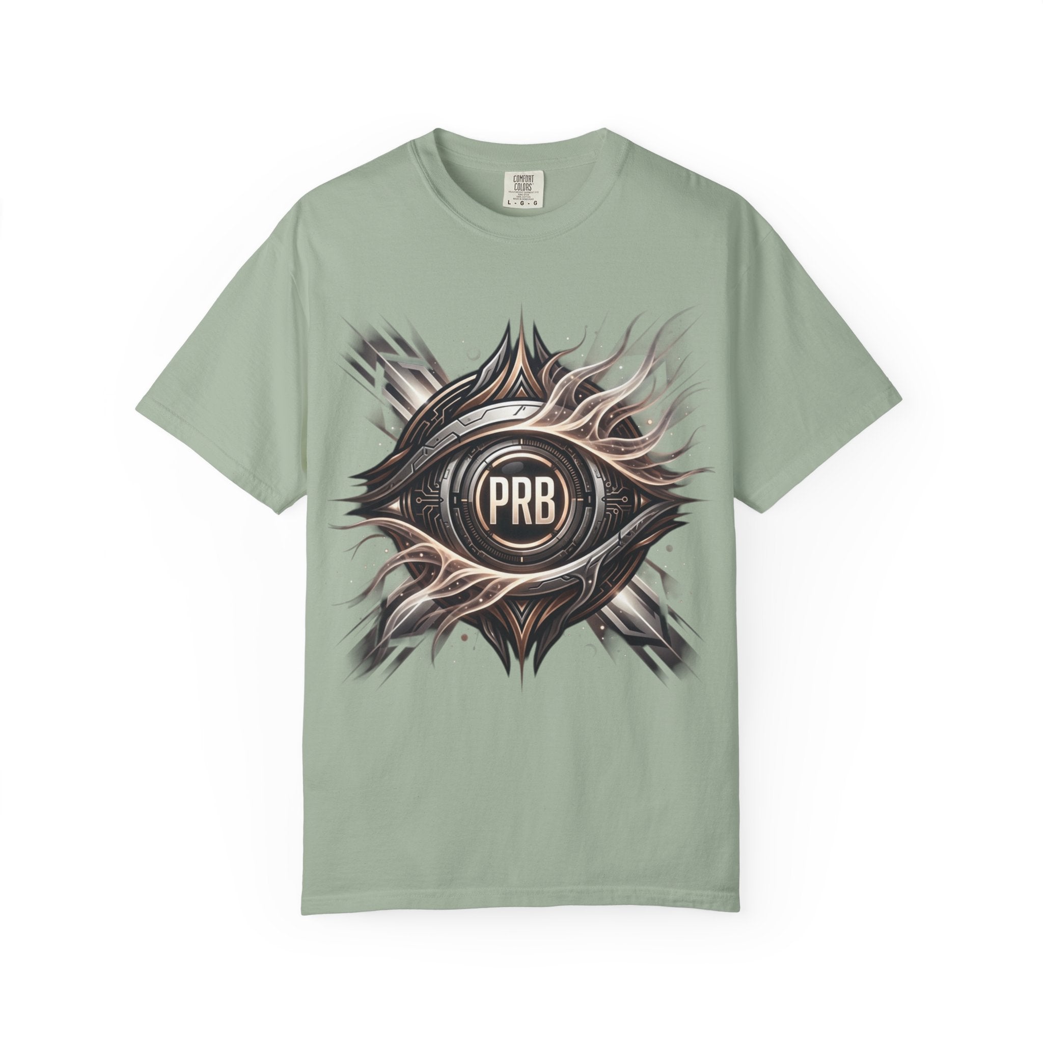 Printify PRB Clairvoyant Engine 4K Abstract Eye Emblem T-Shirt | PRB Center Medallion Graphic - T-Shirt