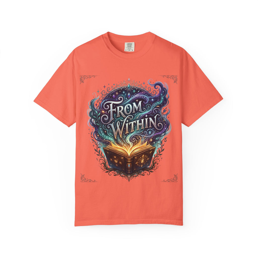PRB From Within Magic Book T-Shirt — Fantasy Illustrated Graphic Tee by Power Runs Black
