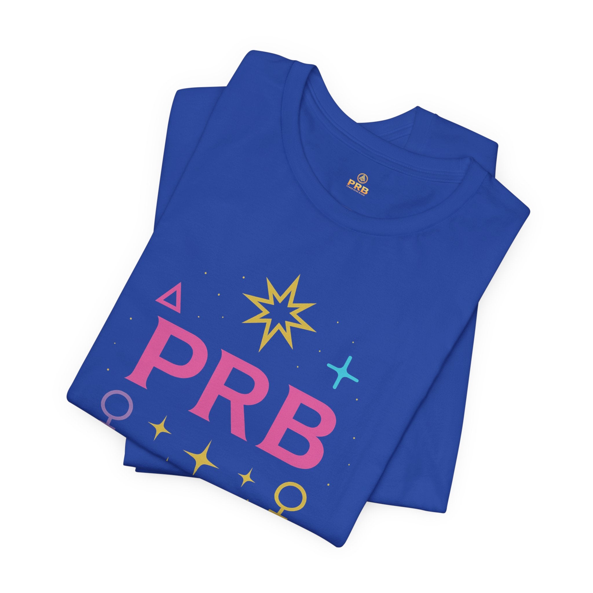 Pretty Rich Bitch The Collection by PRB Floral Lotus T‑Shirt — Colorful Spiritual Symbol Tee by Power Runs Black