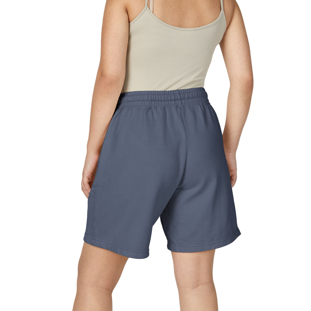 Printify PRB Fleece Sweat Shorts — Vintage Crest Pocket Graphic - Trousers
