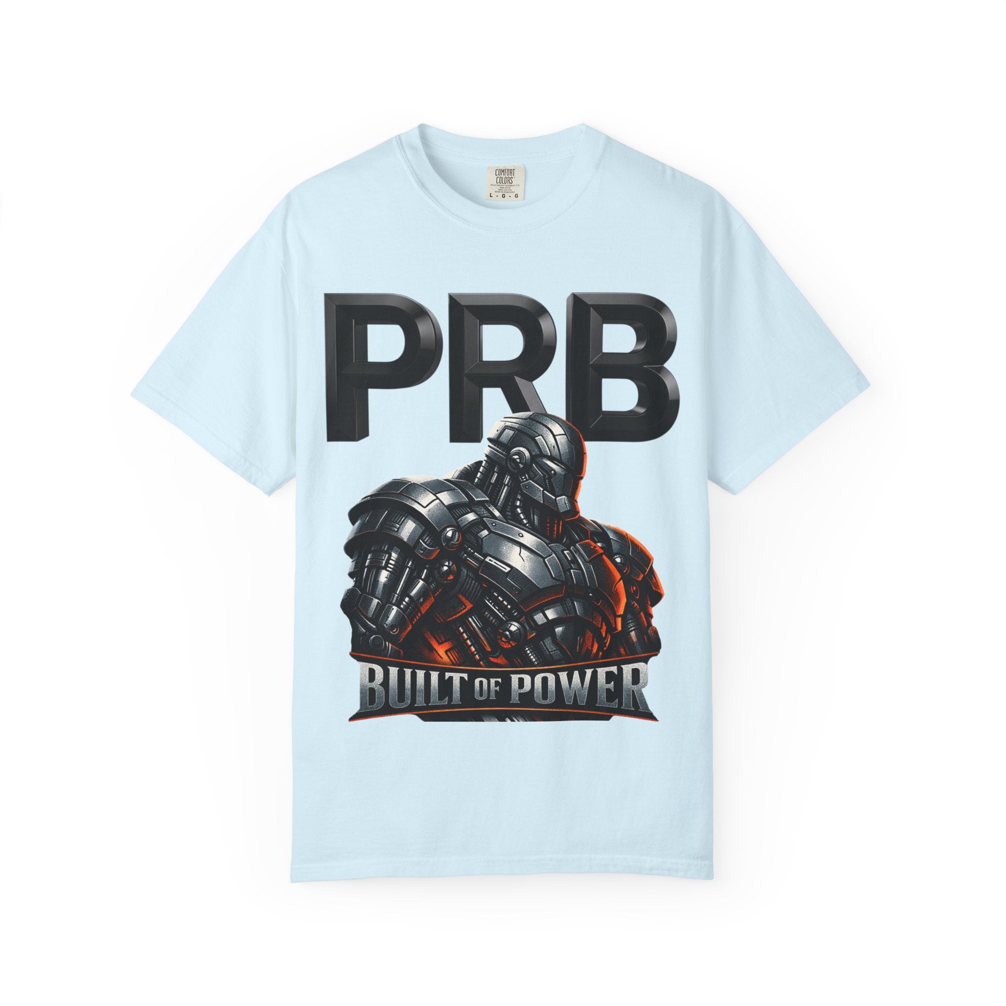 Built of Power PRB T-Shirt — Robotic Armor Graphic Tee by Printify