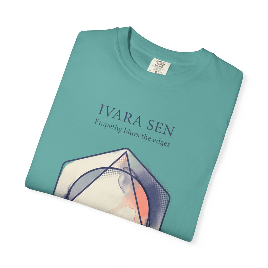 Power Runs Black PRB Abstract Geometric Tee — “Ivara Sen: Feeling Dissolves Boundaries” by Power Runs Black