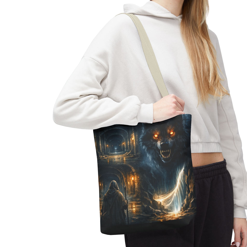 PRB The Echo Hounds Illustration Tote Bag | Gothic Horror Artwork by Printify