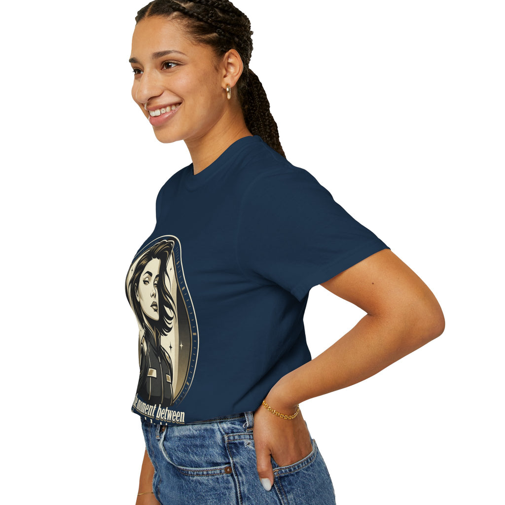 Power Runs Black Retro Space Captain Portrait T-Shirt — 'Fearless Commander' Graphic Tee by Power Runs Black