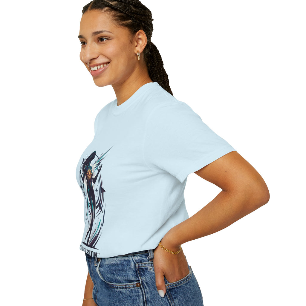 Power Runs Black PRB Ascension Graphic T-Shirt — Cosmic Silhouette Tee by Power Runs Black