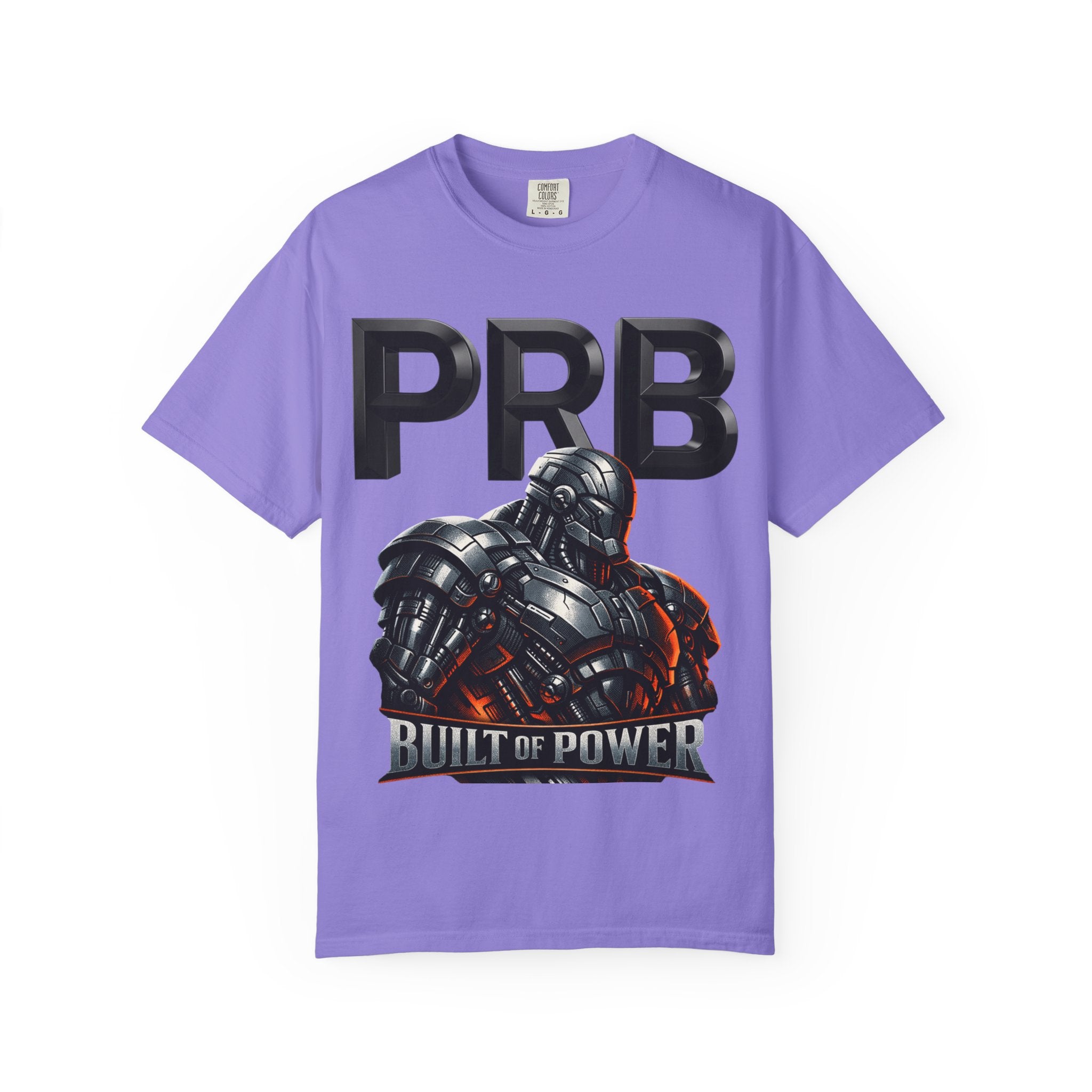 Built of Power PRB T-Shirt — Robotic Armor Graphic Tee by Printify
