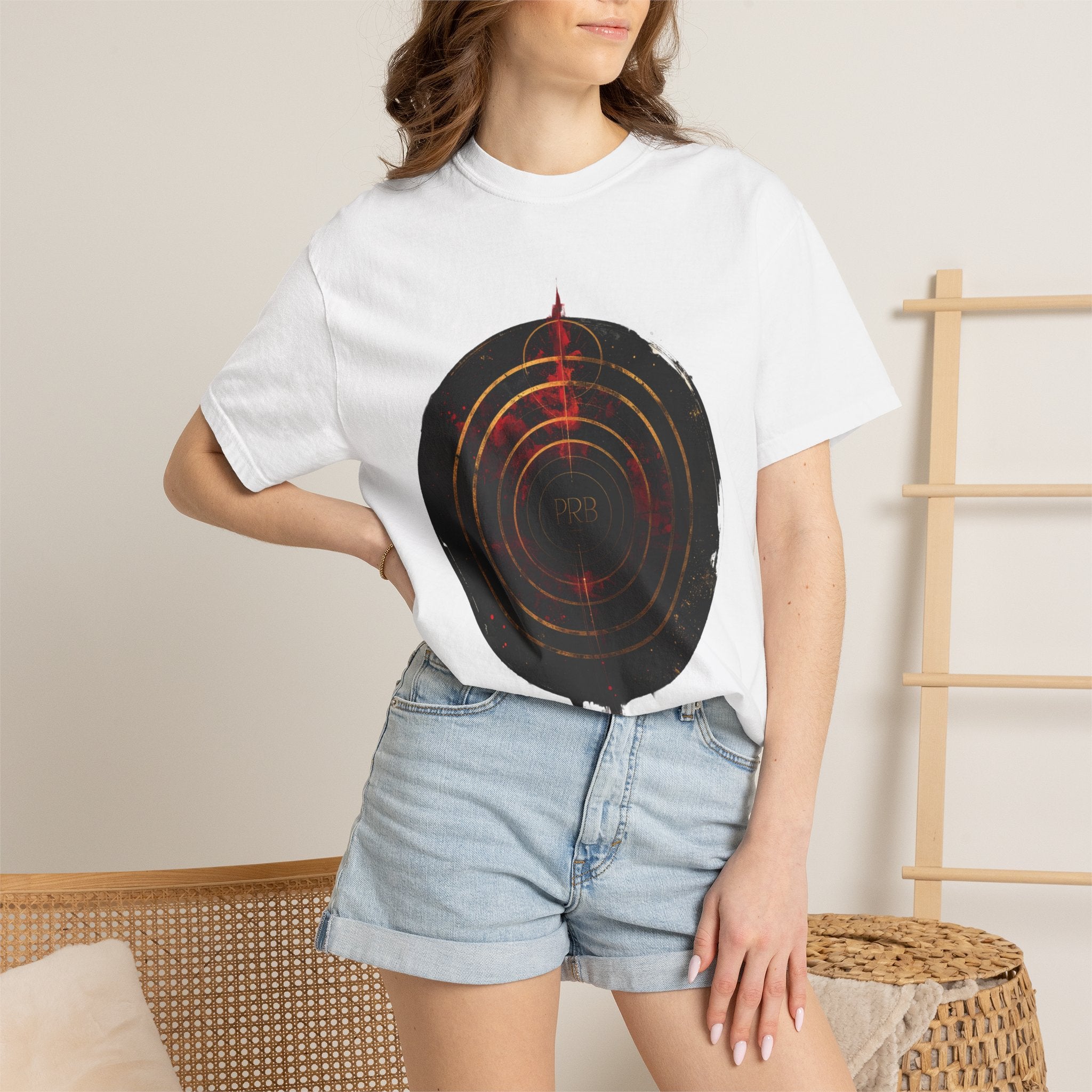 PRB Target Bullseye T-Shirt — Retro Circular Target Graphic Tee by Printify
