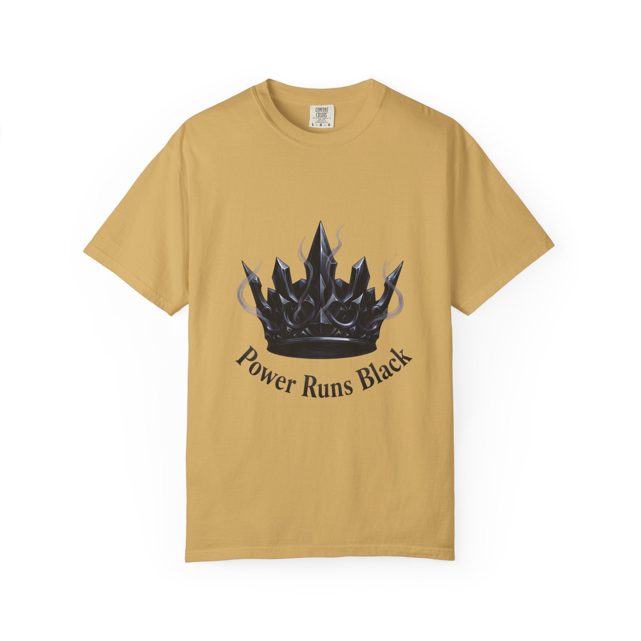 PRB Power Runs Black Crown Graphic T-Shirt by Printify