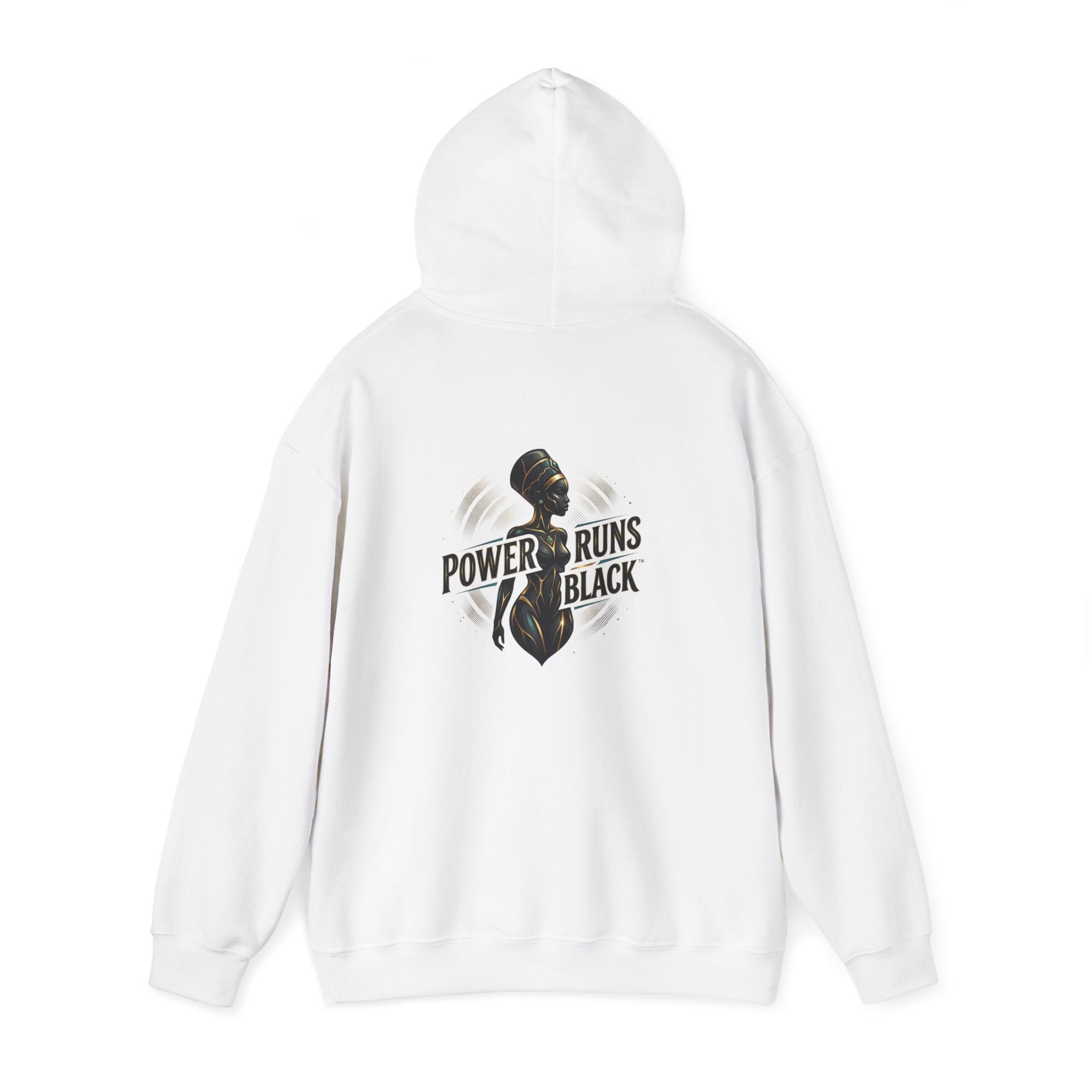 Power Runs Black PRB Logo Hoodie — Ascension State Crown Design by Printify