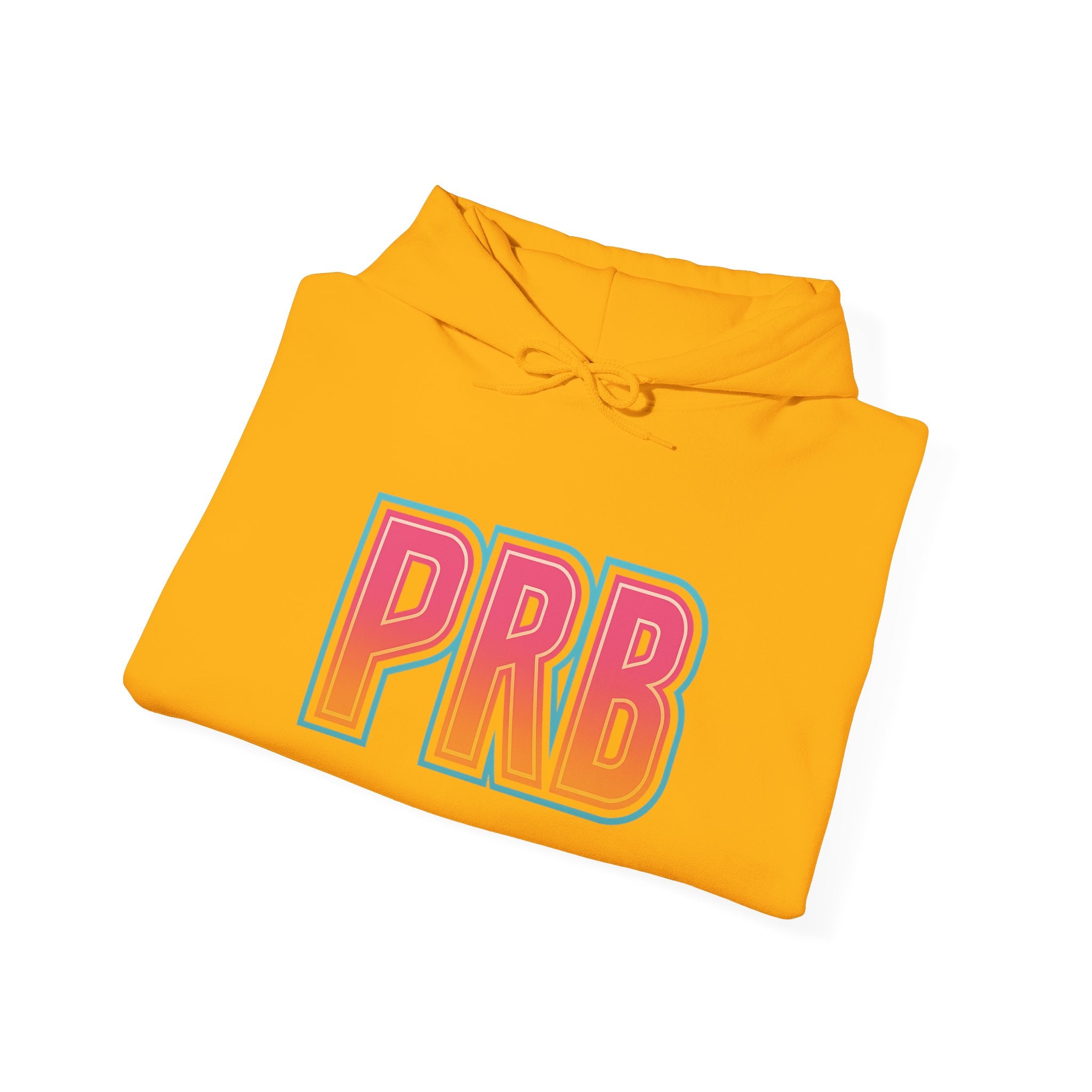 PRB Graphic Hoodie — Colorful Cityscape Pullover by Power Runs Black
