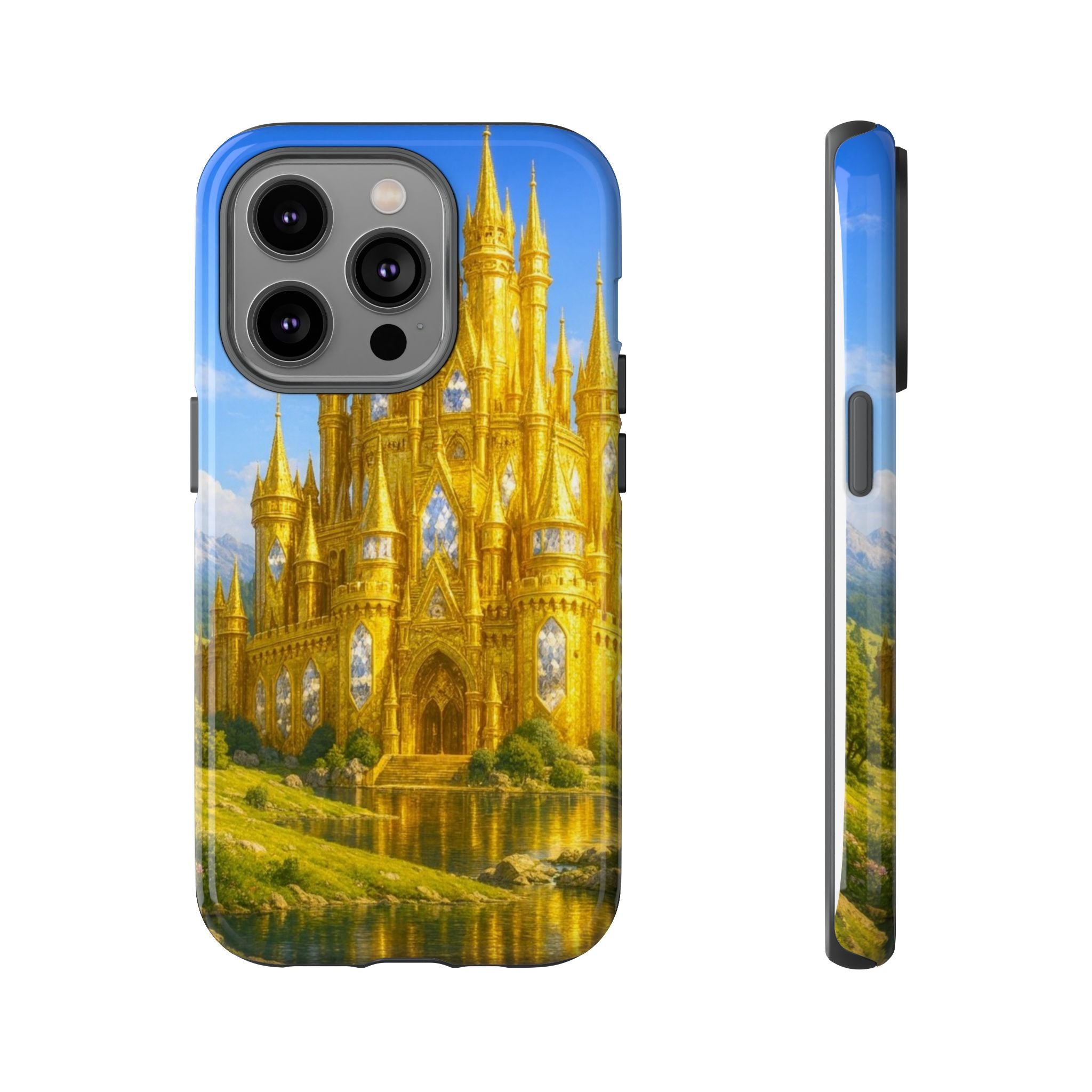 PRB Golden Castle iPhone Case | Fantasy Palace Phone Case by Power Runs Black