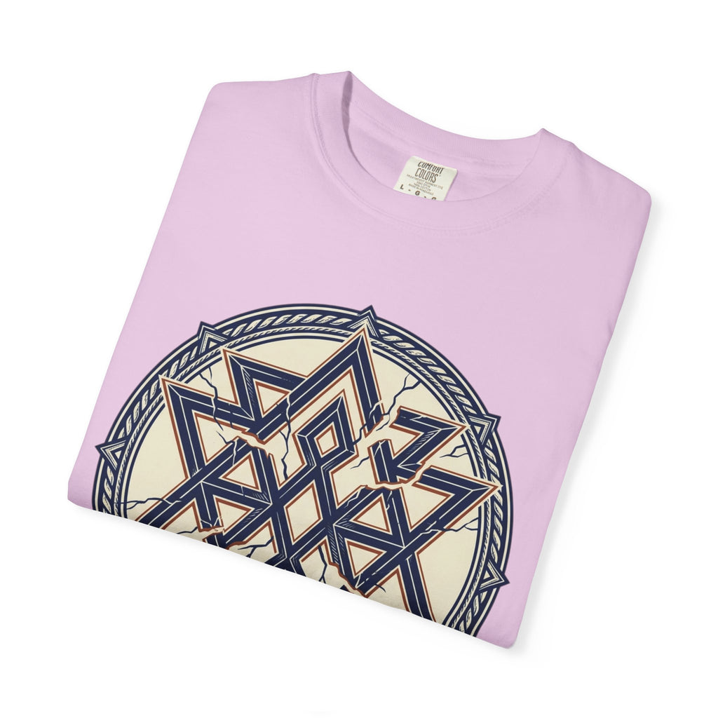 Power Runs Black PRB Geometric Star Mandala T-Shirt — "Control Fractures the Flow" Graphic Tee by Power Runs Black