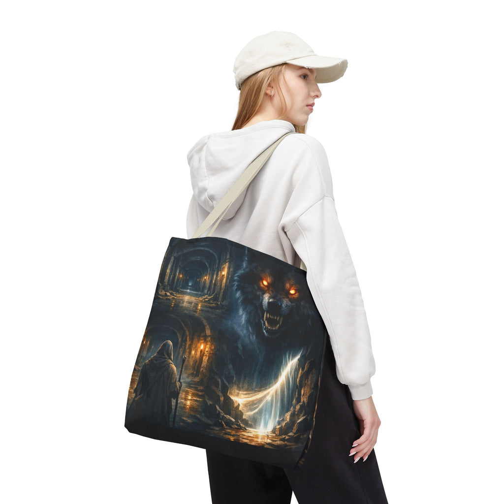PRB The Echo Hounds Illustration Tote Bag | Gothic Horror Artwork by Printify