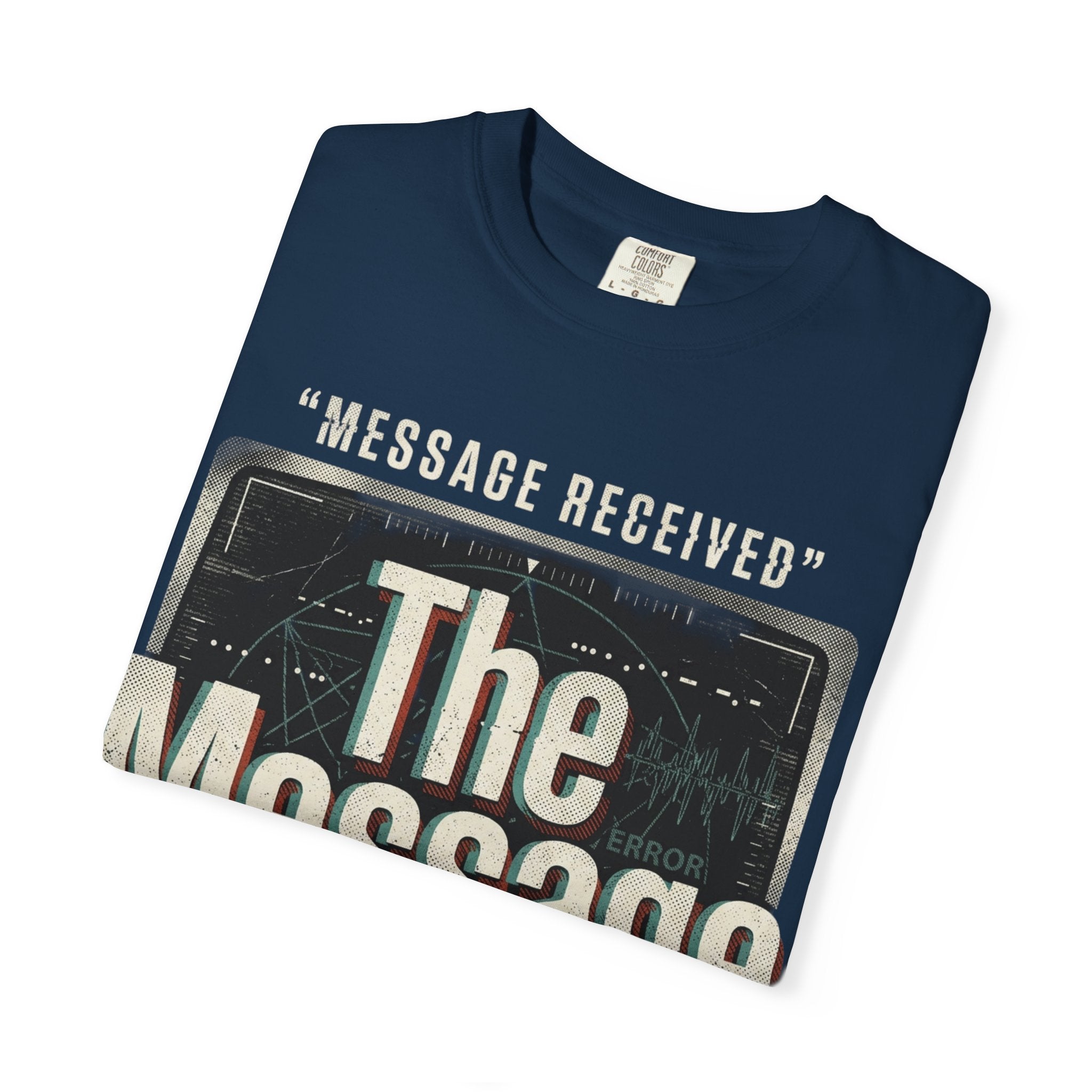 Power Runs Black PRB The Message Signal T-Shirt — Retro Graphic Tee with 'Message Received' Design by Power Runs Black