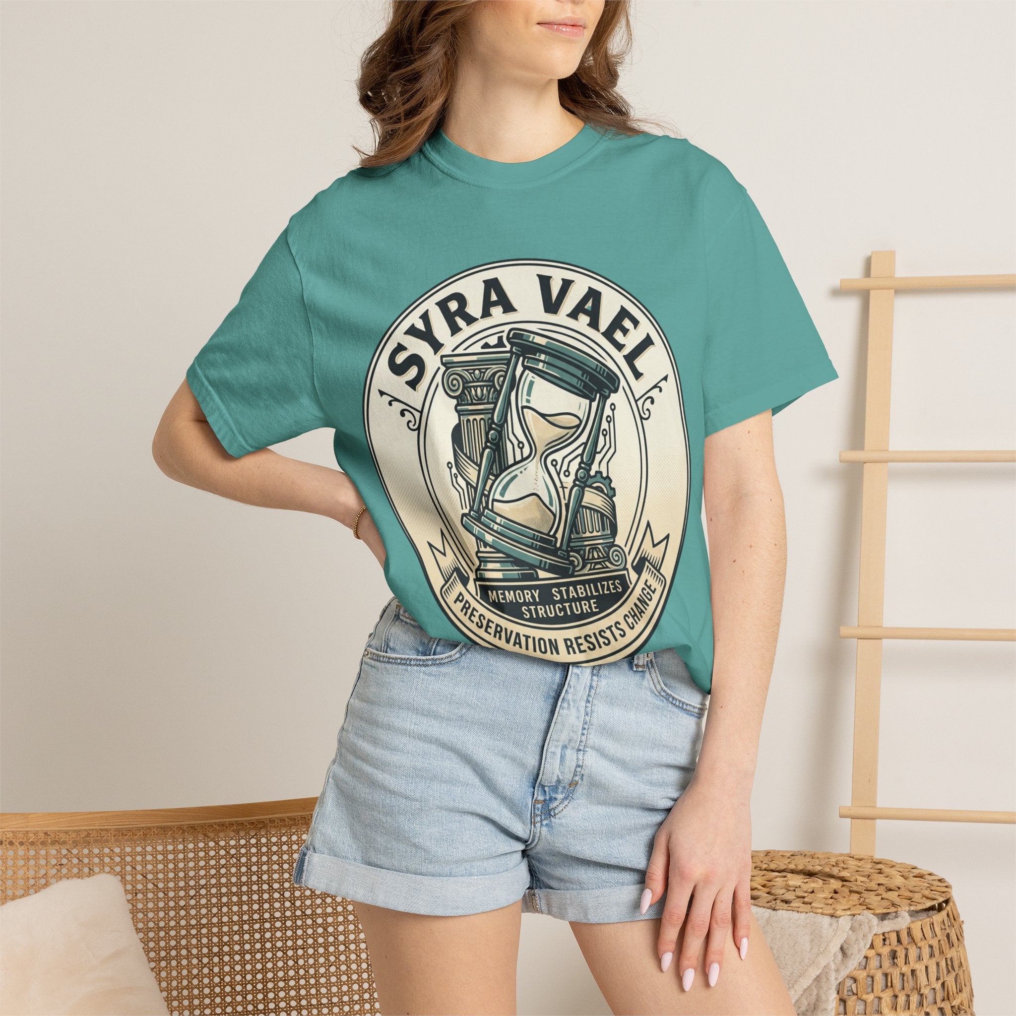 Power Runs Black PRB Syra Vael Hourglass Emblem T-Shirt by Power Runs Black