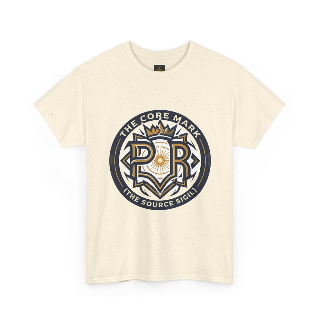 Power Runs Black PRB Core Mark Logo T-Shirt — "The Source Sigil" Retro Emblem Tee by Power Runs Black