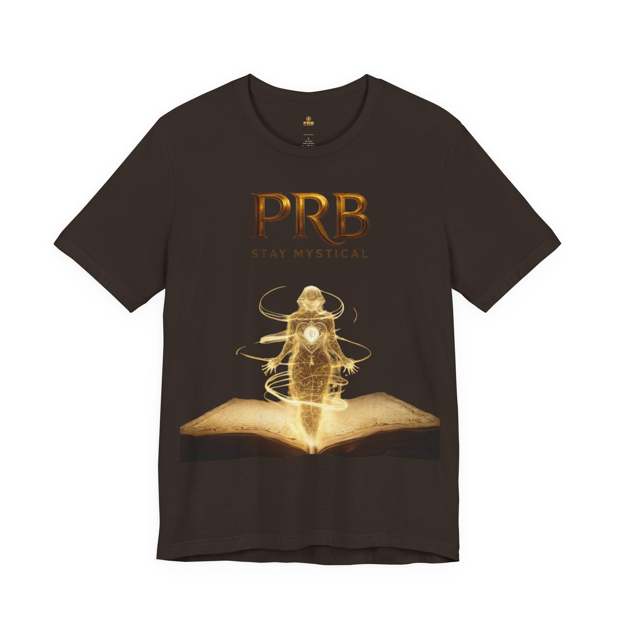 PRB Mystical Graphic Tee – "PRB Stay Mystical" Spiritual Book & Light Design by Power Runs Black