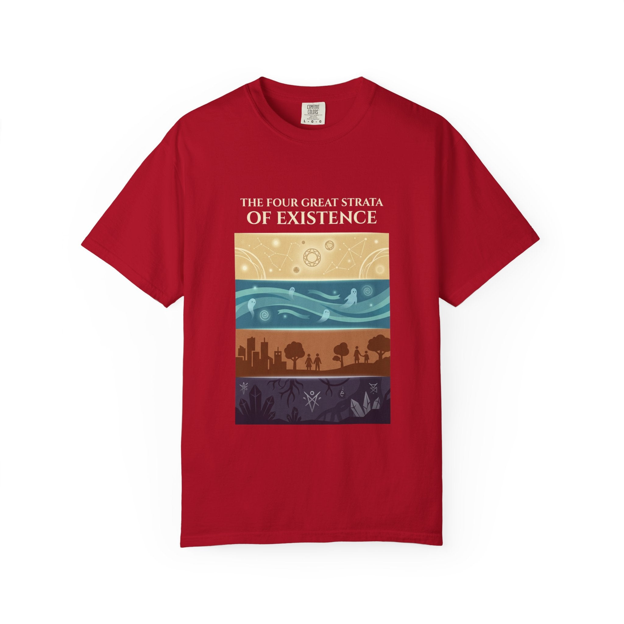 Desert to Night Sky Landscape T-Shirt | Vintage Garment-Dyed Graphic Tee by Printify