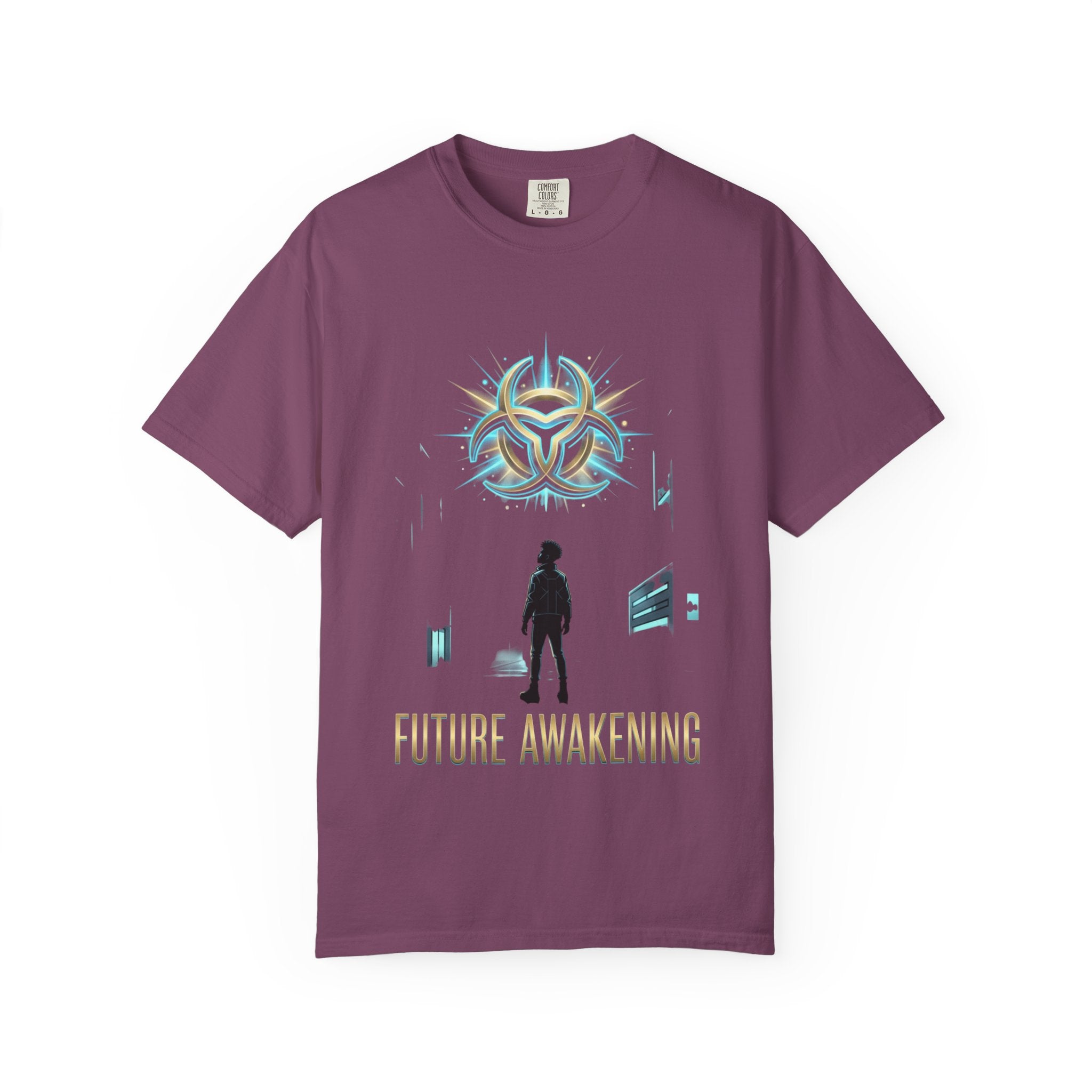 PRB Future Awakening T-Shirt | Sci-Fi Silhouette Graphic Tee by Printify
