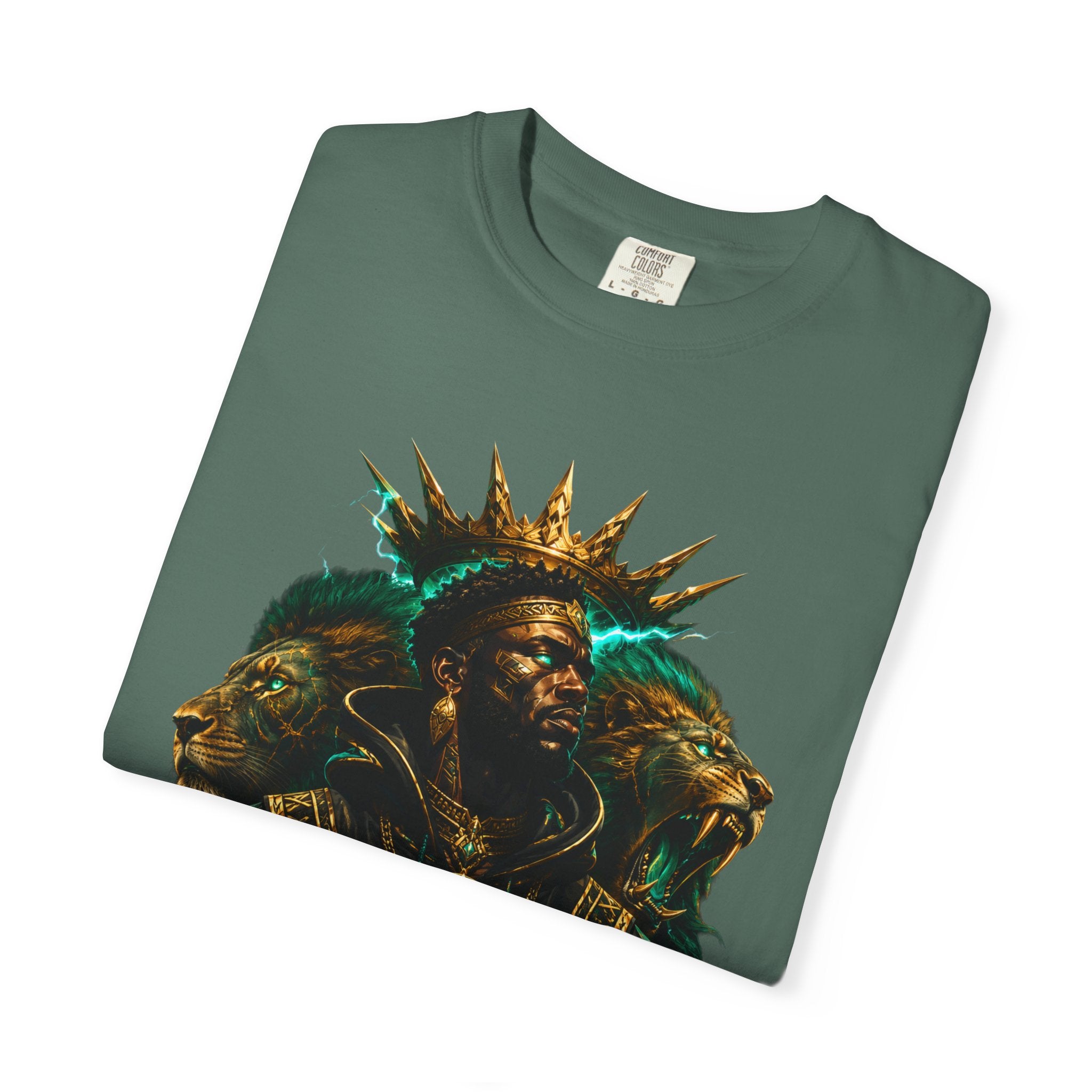 Power Runs Black PRB Green Angel Graphics Tee by Power Runs Black