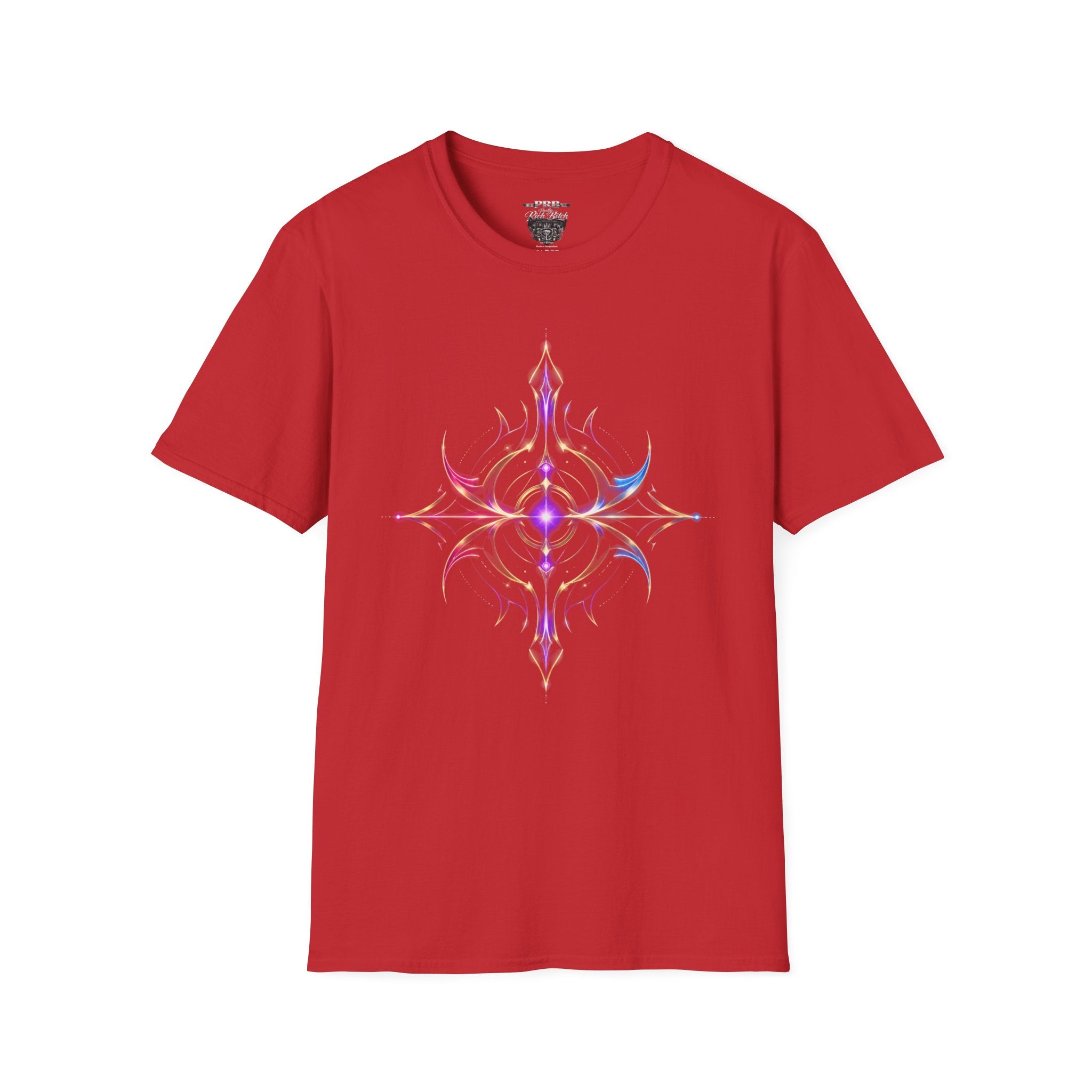 Power Runs Black PRB Pretty Rich Bitch The Collection Mystic Mandala Tee — Subtle Pastel Spiritual Graphic T-Shirt by Printify