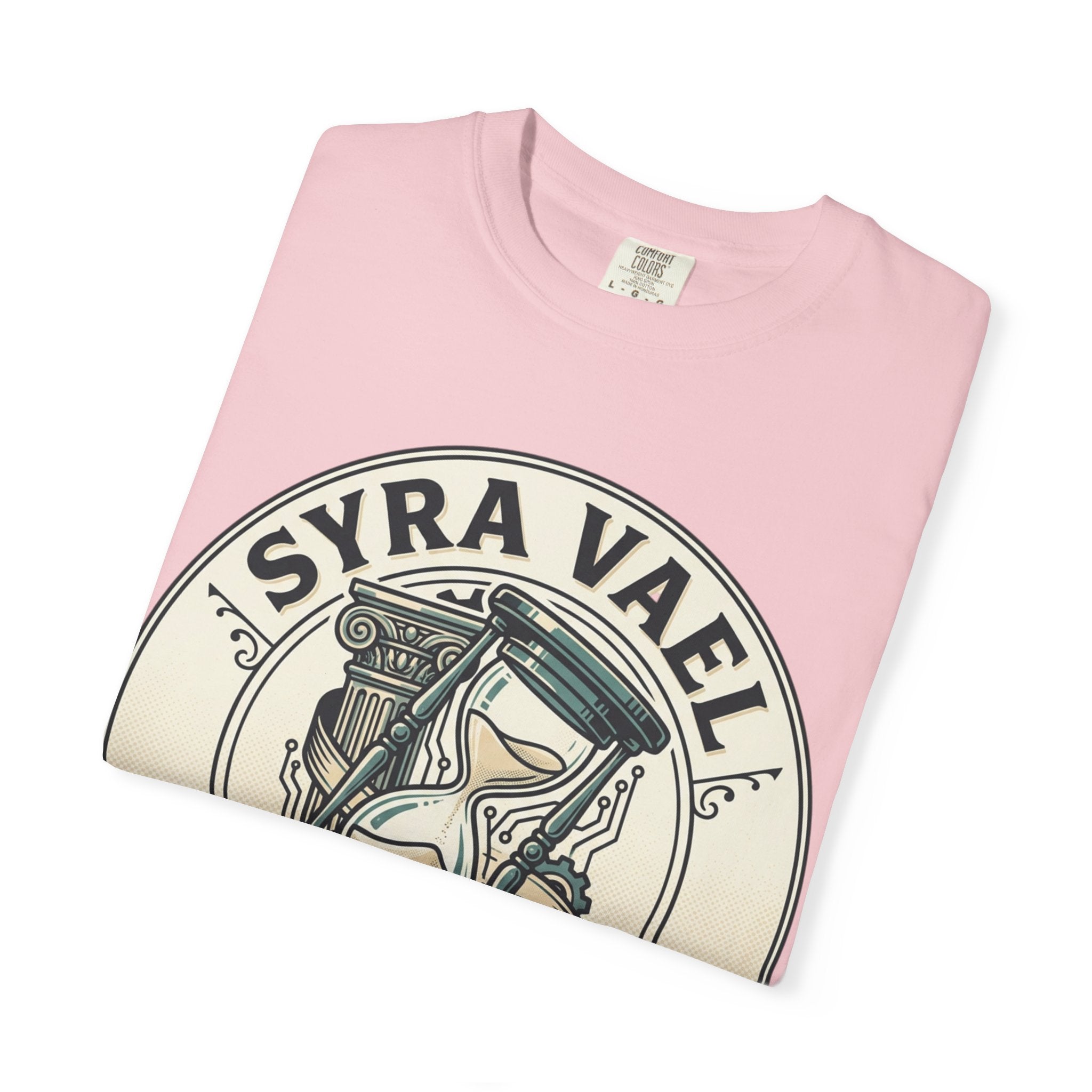 Power Runs Black PRB Syra Vael Hourglass Emblem T-Shirt by Printify