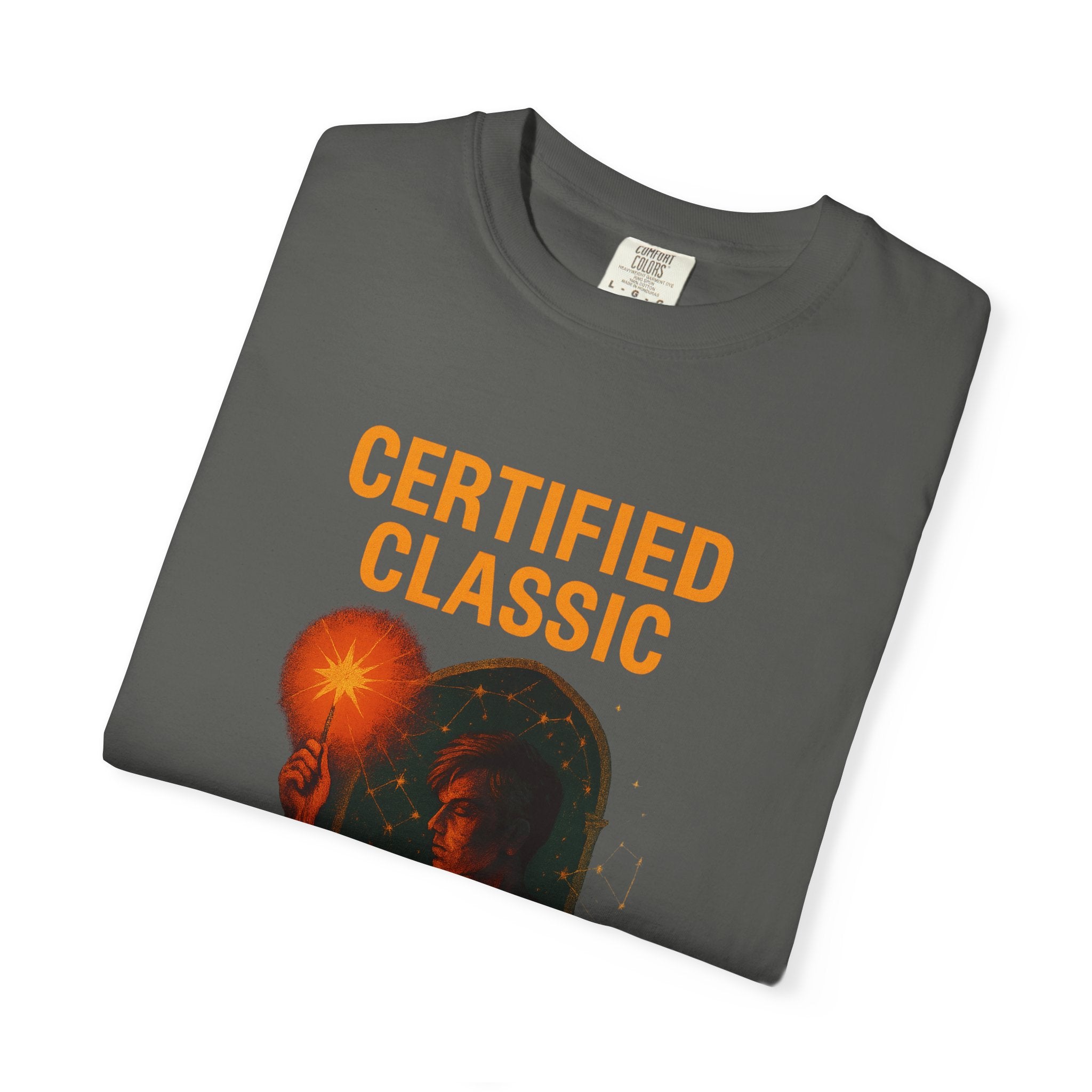 PRB Certified Classic head silhouette holding light bulb T-shirt | vintage inspired graphic tee by Power Runs Black