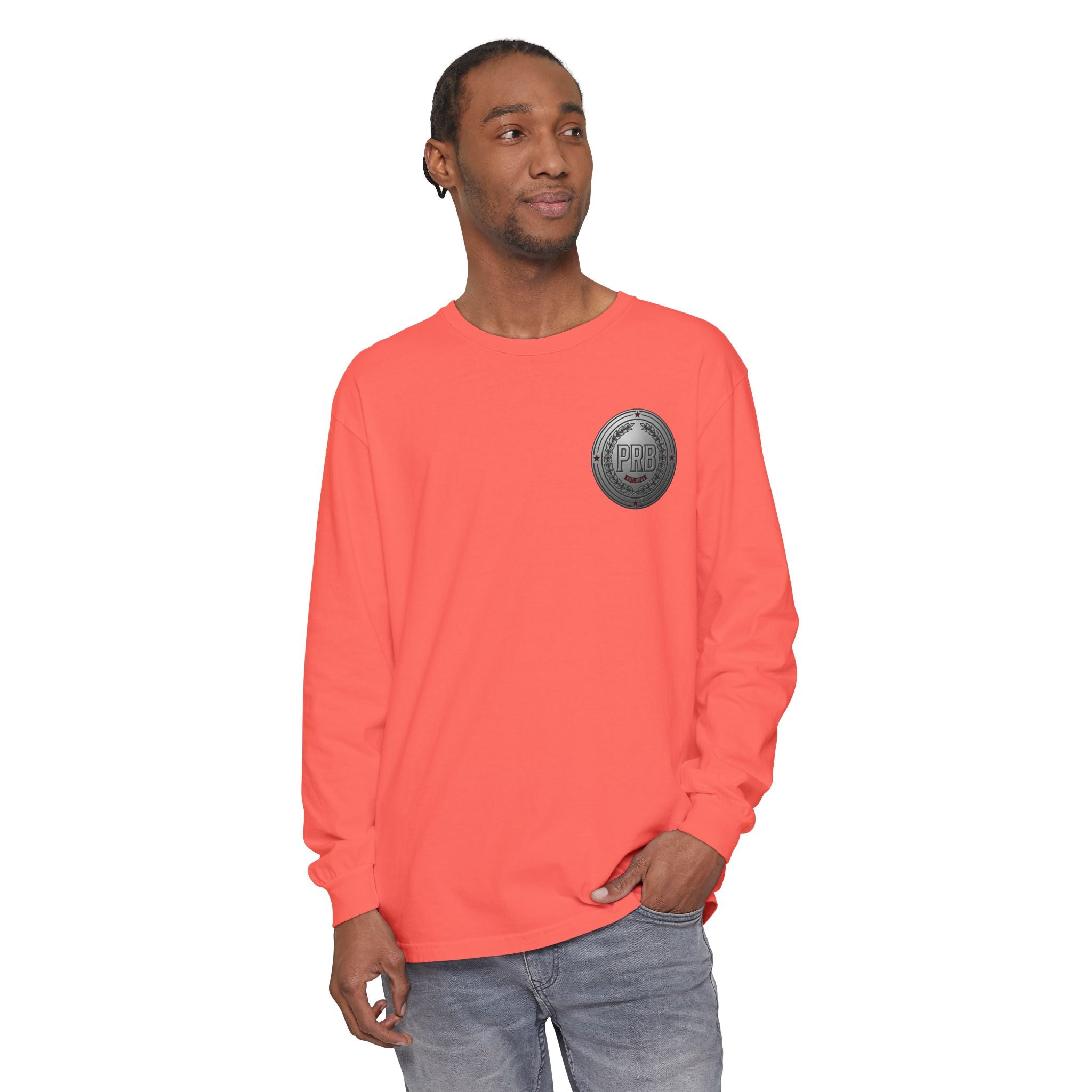 PRB The Starbound Seven graphic long sleeve shirt | cosmic superhero poster by Power Runs Black