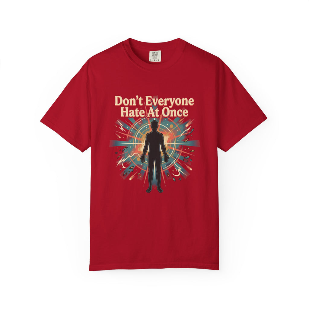 Power Runs Black Don't Everyone Hate Me Once" Retro Silhouette Graphic Tee by Printify