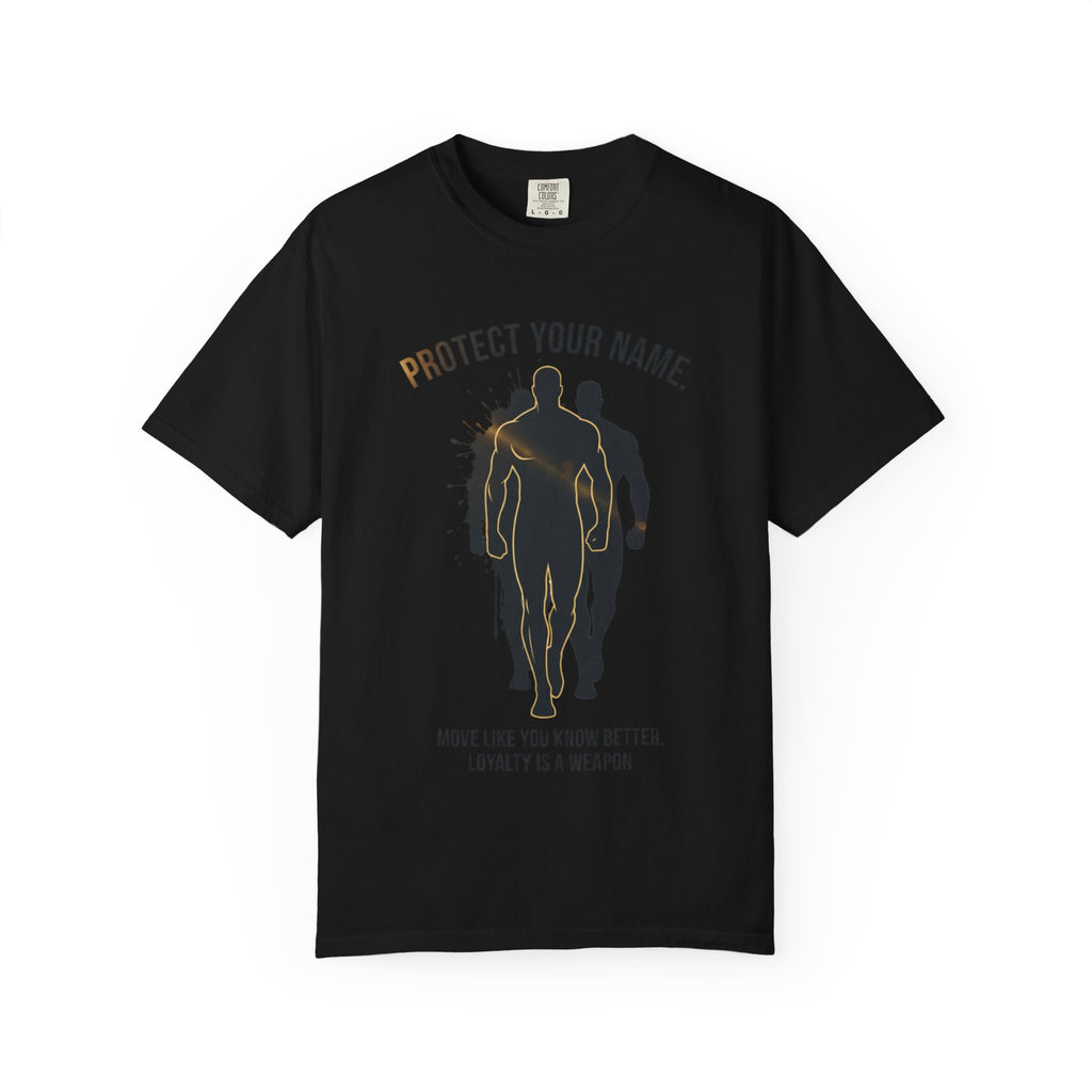 PRB Protect Your Name silhouette trio design T-Shirt | Loyalty is a Weapon graphic tee by Printify
