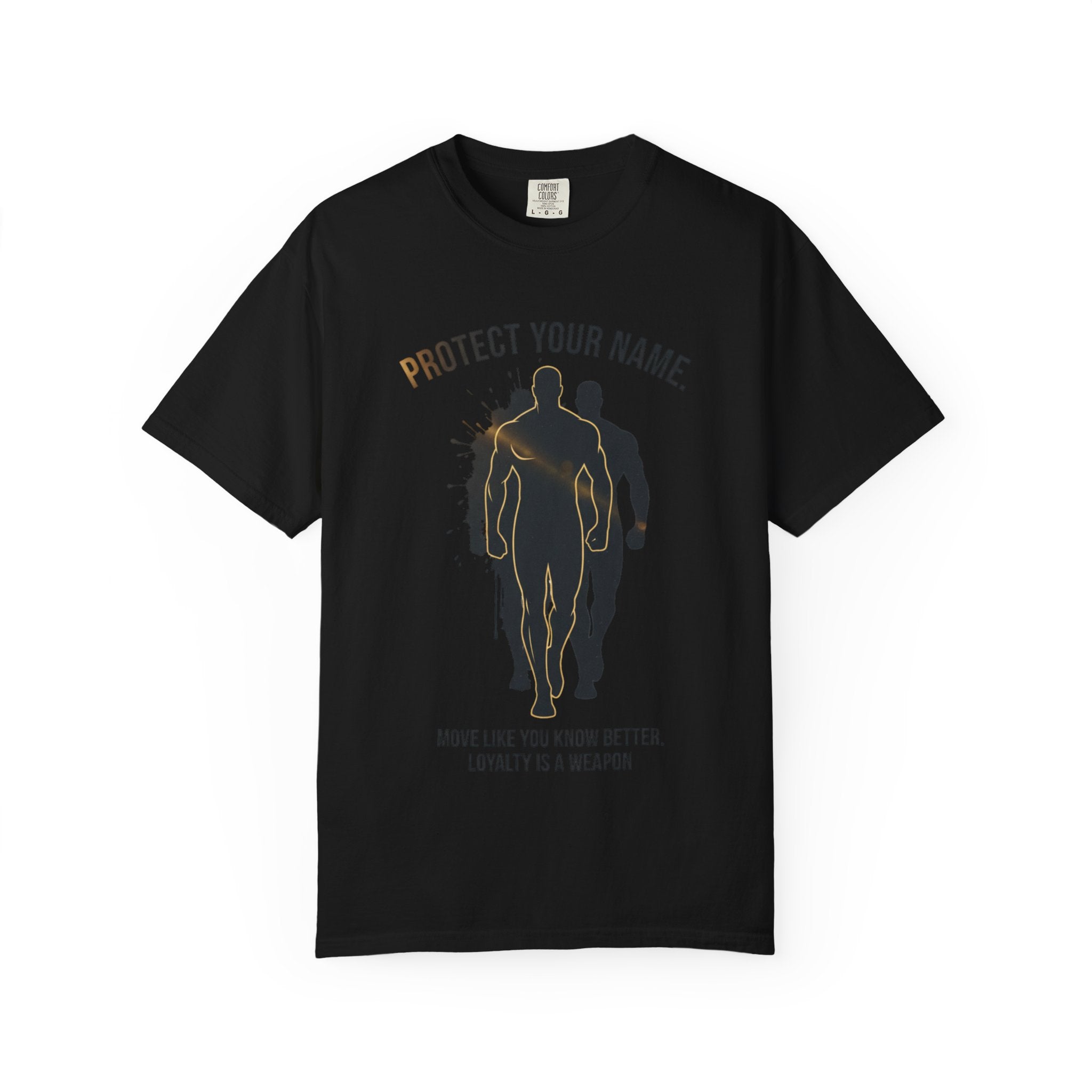 PRB Protect Your Name silhouette trio design T-Shirt | Loyalty is a Weapon graphic tee by Printify