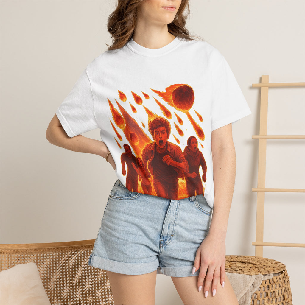 PRB Meteor Shower Escape T-Shirt — Apocalyptic Running Graphic Tee by Power Runs Black