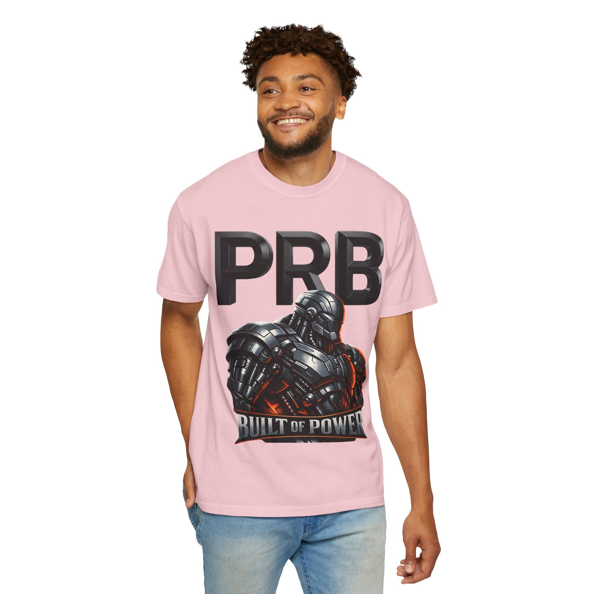 Built of Power PRB T-Shirt — Robotic Armor Graphic Tee by Printify