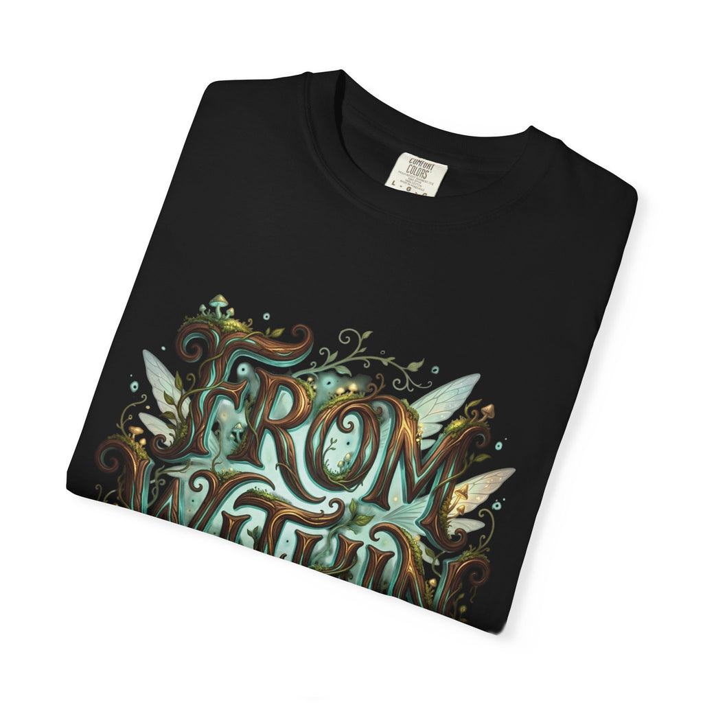 PRB From Within T-shirt | Nature Typography Forest Illustration by Power Runs Black