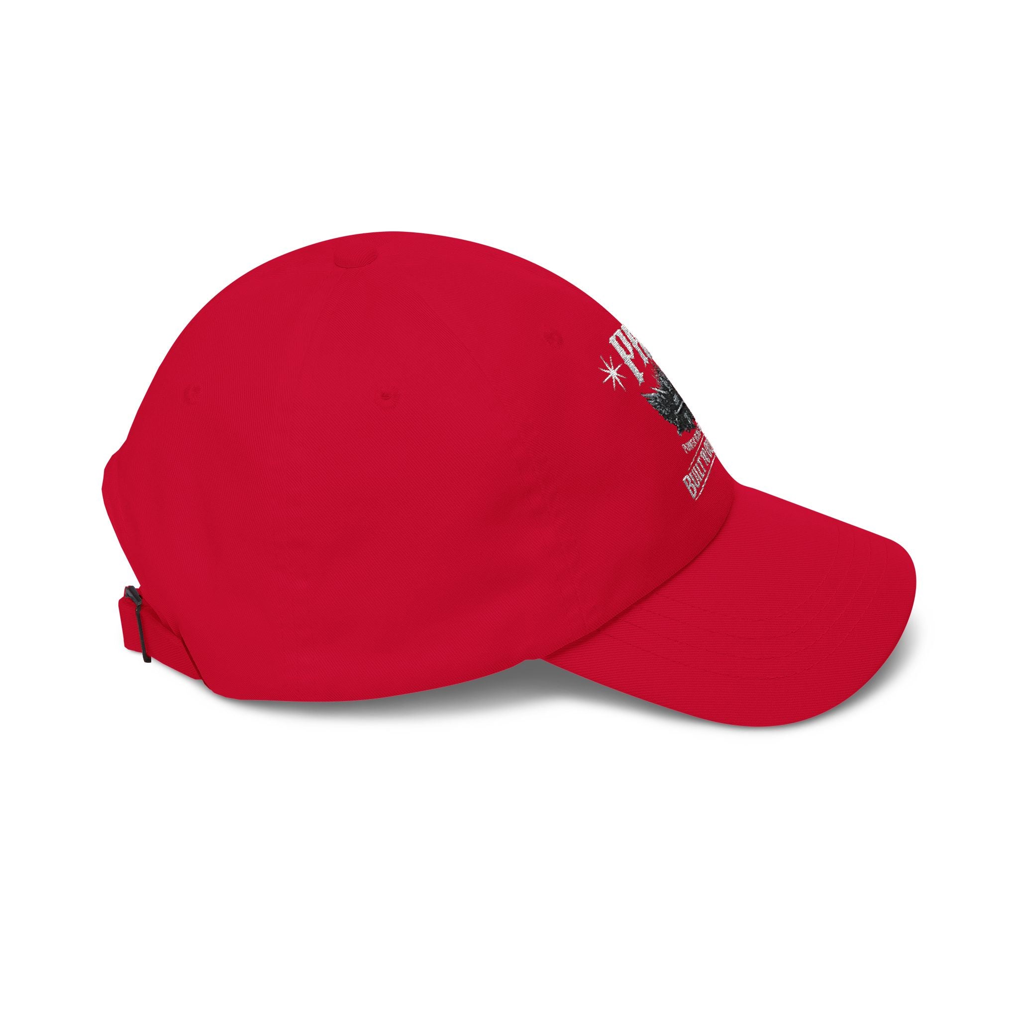 PRB Dad Cap — Vintage Crest Embroidered Baseball Hat by Power Runs Black