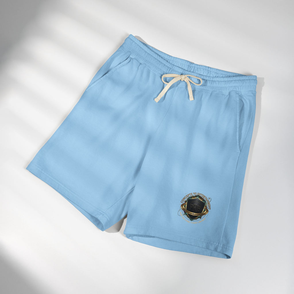 Printify PRB Fleece Sweat Shorts — Vintage Crest Pocket Graphic - Trousers