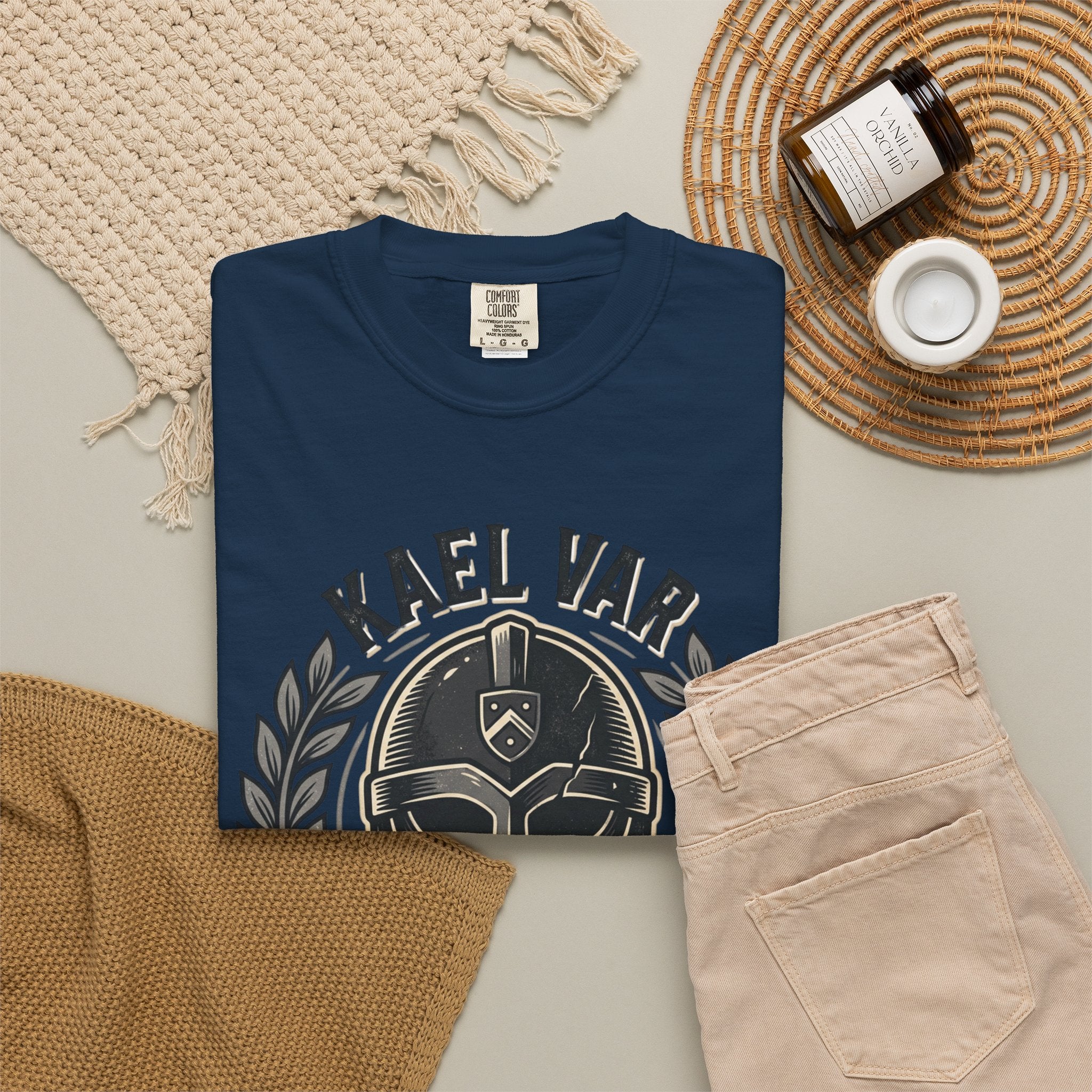 Power Runs Black PRB Kael Var Helmet Graphic T-Shirt — "Protection Hardens Form" Warrior Tee by Power Runs Black