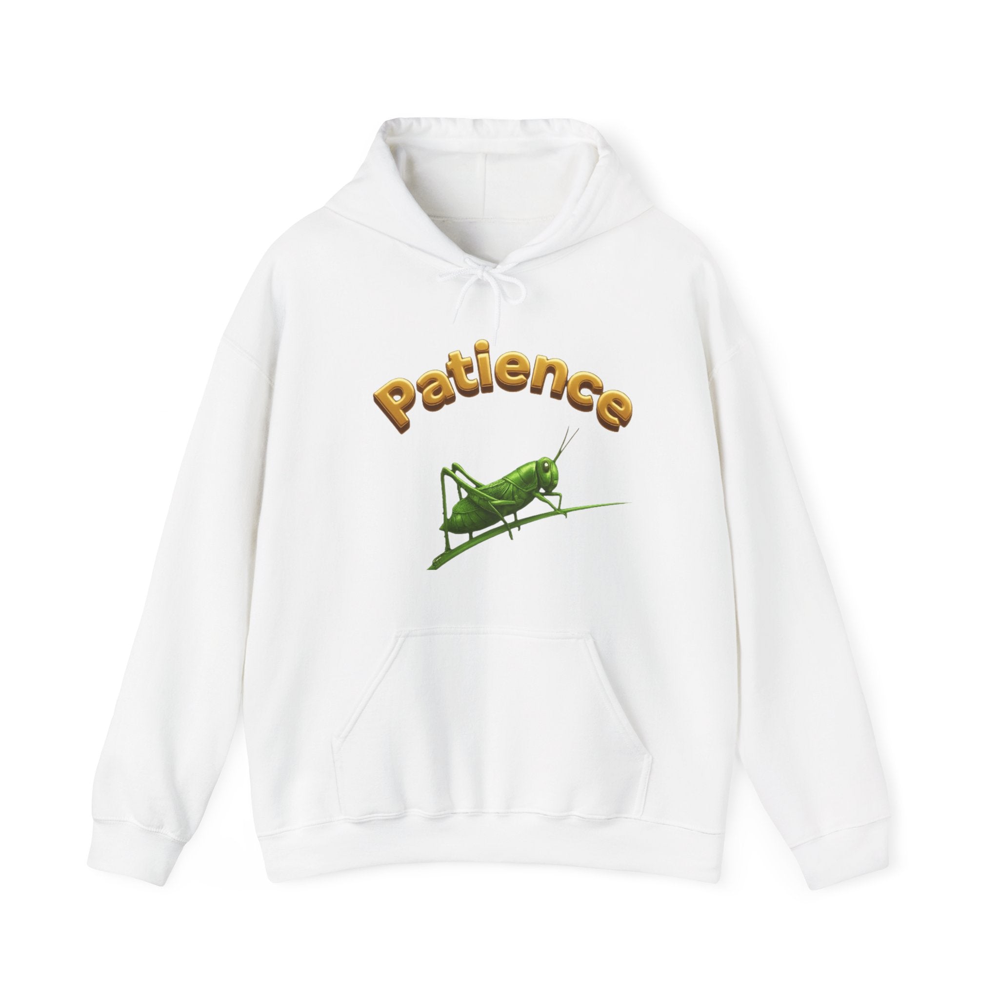 Power Runs Black PRB Patience Grasshopper Hoodie | Grasshopper Illustration, Word Art by Power Runs Black