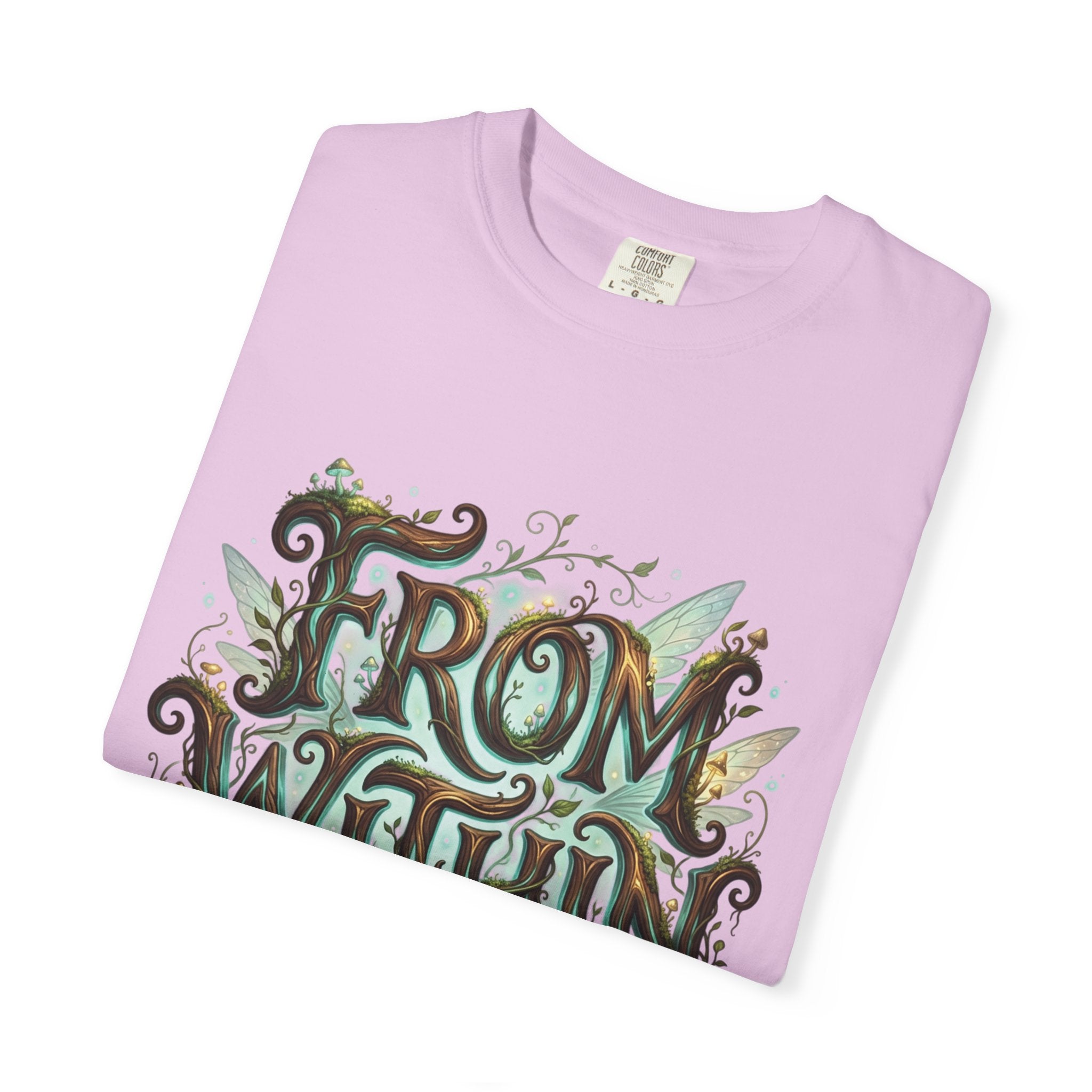 PRB From Within T-shirt | Nature Typography Forest Illustration by Power Runs Black