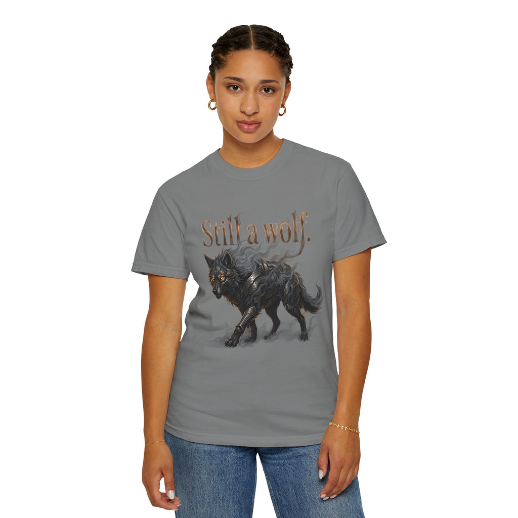 PRB Still a Wolf T-Shirt — Dark Wolf Graphic Tee by Printify