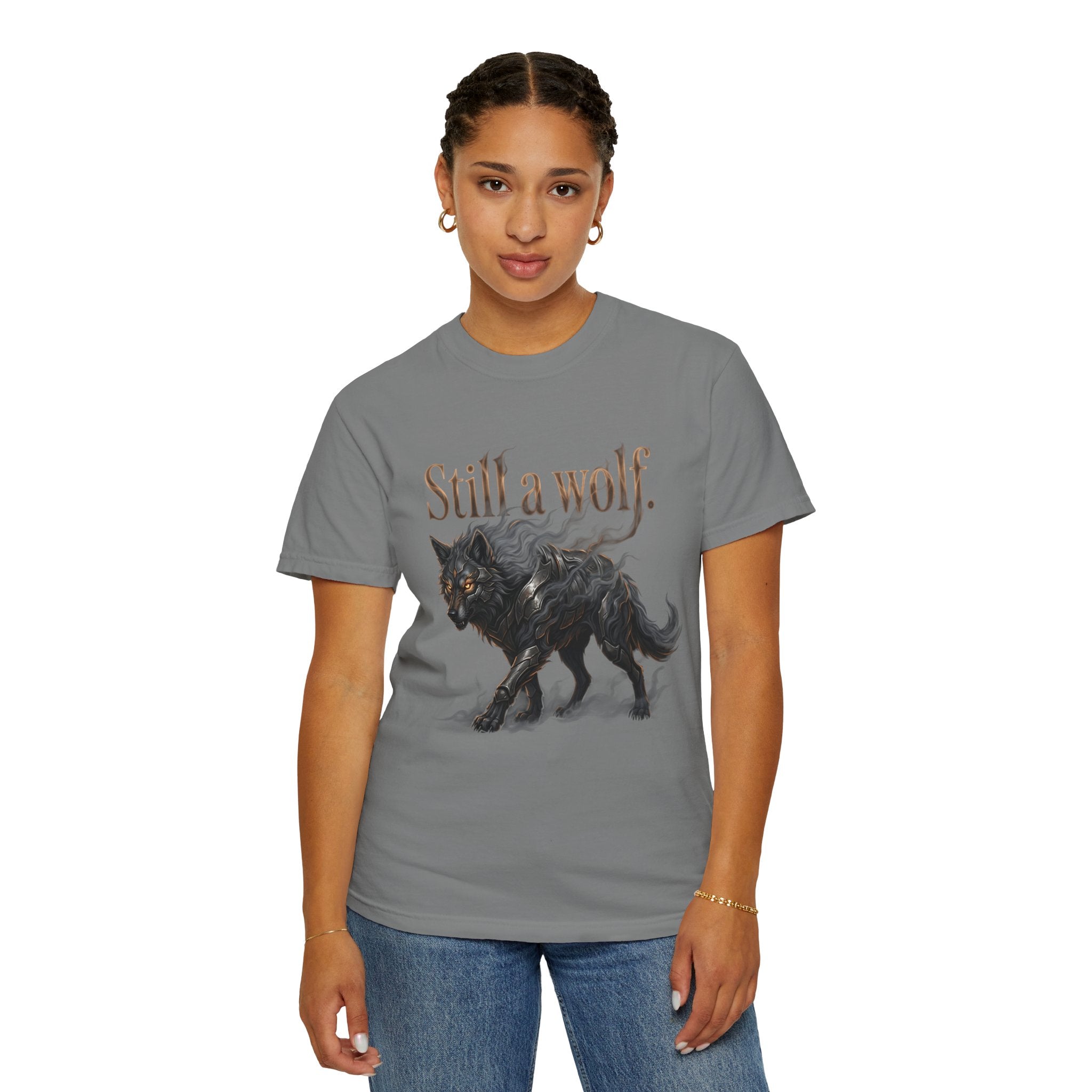 PRB Still a Wolf T-Shirt — Dark Wolf Graphic Tee by Printify