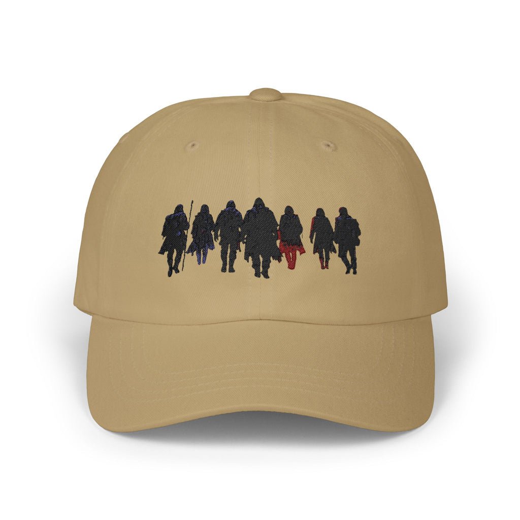 PRB The Starbound Seven Dad Cap — Silhouette Crew Walking Hat by Power Runs Black