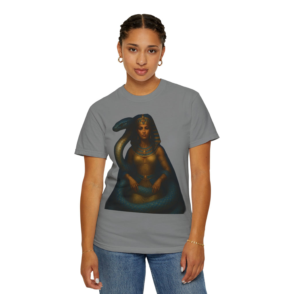PRB Egyptian Goddess with Snake T-Shirt | Pharaoh Serpent Art Tee by Power Runs Black