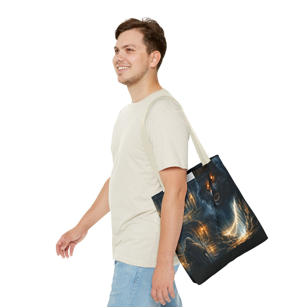 PRB The Echo Hounds Illustration Tote Bag | Gothic Horror Artwork by Power Runs Black