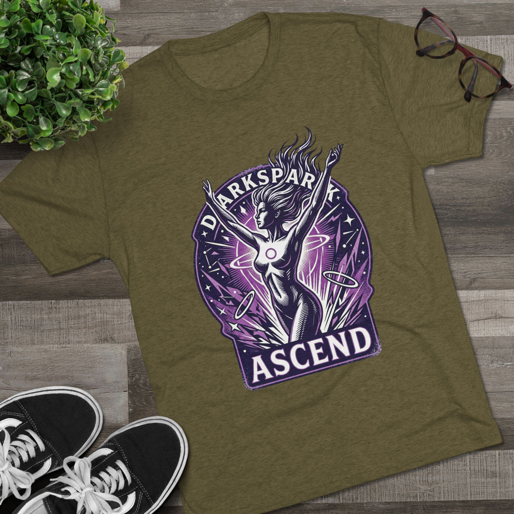Power Runs Black PRB Ascend Space Goddess Tee — "Parkspark Ascend" Retro Sci‑Fi Graphic T-Shirt by Power Runs Black