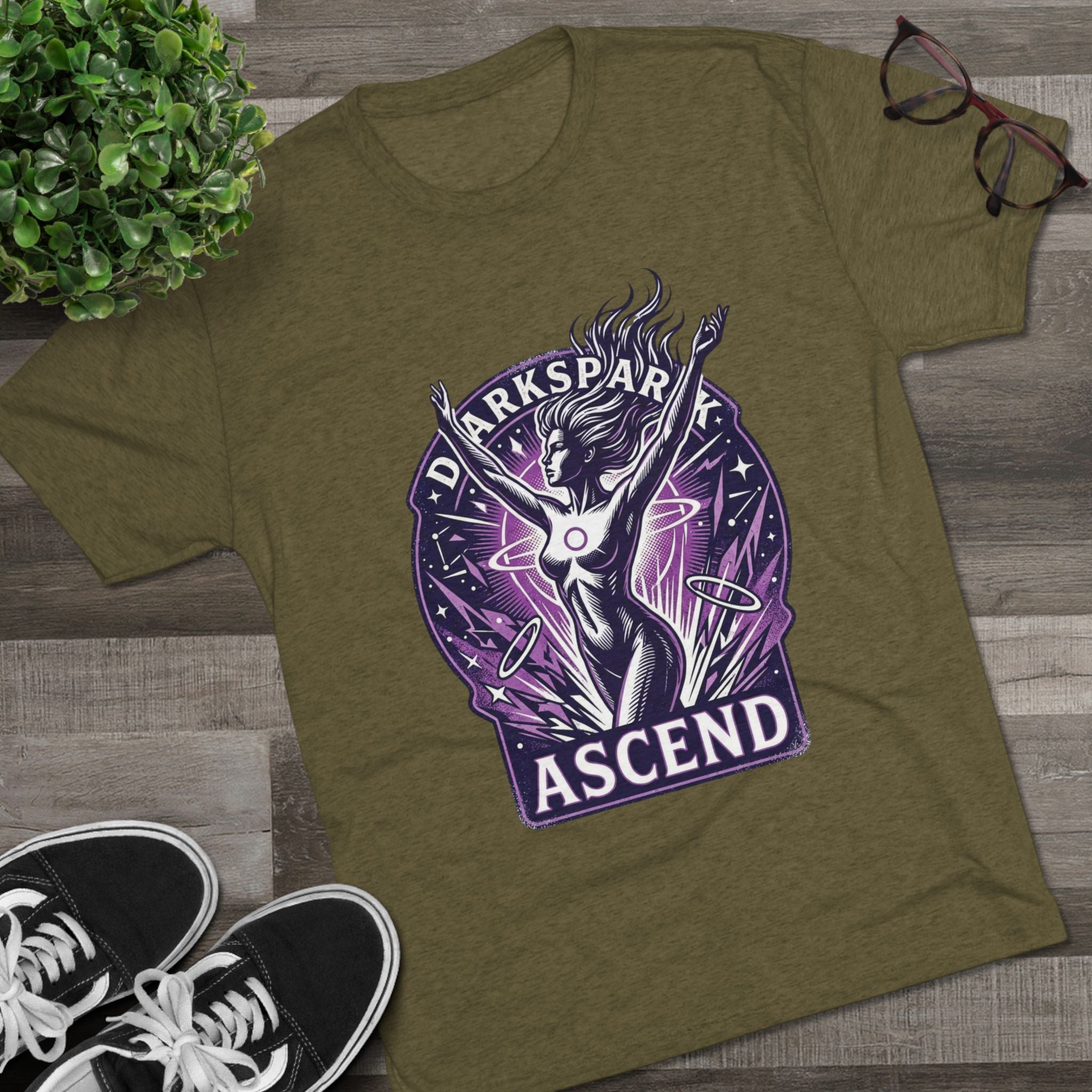 Power Runs Black PRB Ascend Space Goddess Tee — "Parkspark Ascend" Retro Sci‑Fi Graphic T-Shirt by Power Runs Black