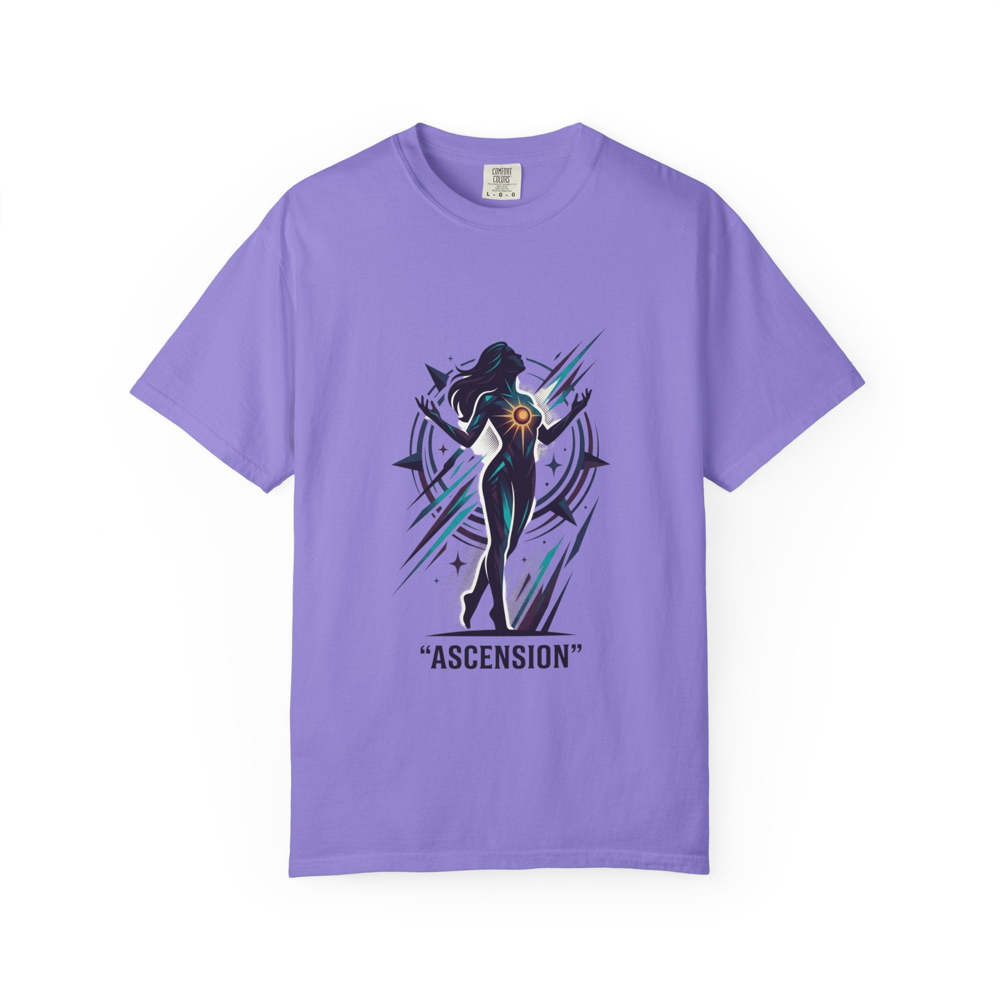 Power Runs Black PRB Ascension Graphic T-Shirt — Cosmic Silhouette Tee by Power Runs Black